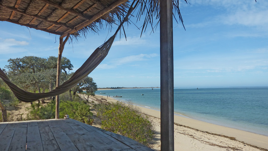 Bungalow sur la plage à Madagascar (Anakao)